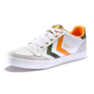 Hummel Schuh Männer Stadil Low, weiß/grün/orange  Schuhe 