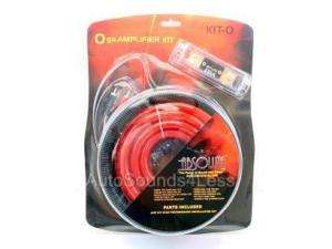   KIT 0 Gauge Amplifier Wiring Kit Wire W/ RCA 811234013168  