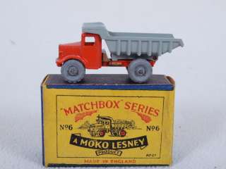 Matchbox Lesney No. 6A Quarry Dump Truck 1954 Release w/ Original Box 