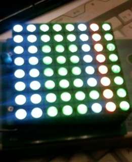 Lot of 10 RGB Full Color 8*8 Dot Matrix LED Display 2.4  
