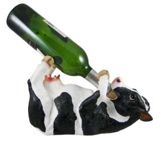 BOVINE BREW Holstein Cow Wine Bottle Holder Calf  