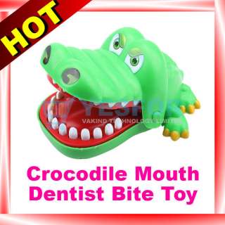Green Crocodile Mouth Dentist Bite Game Toy Set Party  