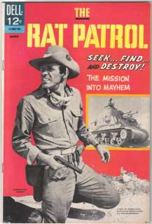 The Rat Patrol TV Comic Book #1, Dell 1967 VERY FINE+  
