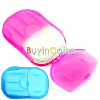   Washing Hand Bath Travel Scented Slice Sheets Foaming Box Paper Soap