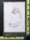 ANTIQUE TIN TYPE PHOTO POST MORTEM LITTLE GIRL ON BED OF FUR  