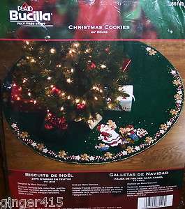   CHRISTMAS COOKIES Felt Tree Skirt Kit Fctory Direct Discontinued