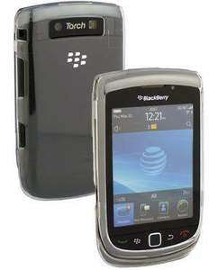 Clear Hard Cover Case Skin For Blackberry Torch 9800  