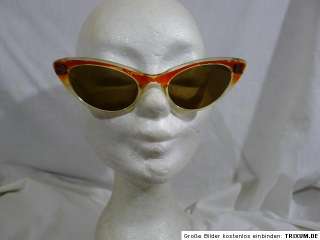 Wunderschöne Sonnenbrille Schmetterlingsbrille 50er Jahre mit 