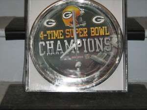 4X Super Bowl Champion Packer Clock  