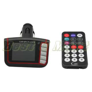 NEW 4 in 1 1.8 LCD Car  MP4 Player FM Transmitter SD/MMS RED BLACK 