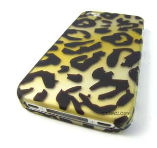   CHEETAH SKIN HARD SNAP ON CASE COVER APPLE IPHONE 4 4s PHONE ACCESSORY