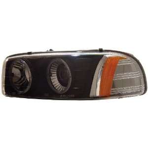 Anzo USA 111002 GMC Sierra/Yukon Projector with Halo Black Headlight 