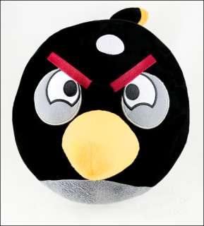 BIG 12 Angry Birds black plush doll toy * UK SELLER *  