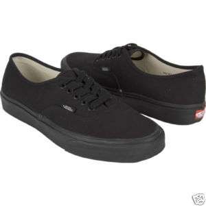 Vans Authentic Mens Shoe All Black *New in Box*  