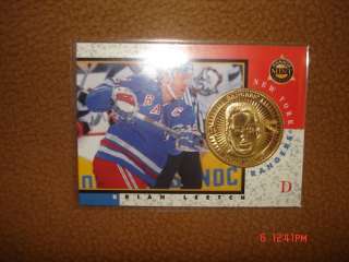 Brian Leetch 1997/98 Pinnacle Mint GOLD Coin RARE  