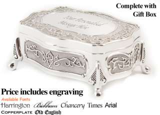 Personalised/Engraved Wedding Trinket Jewellery/Box  