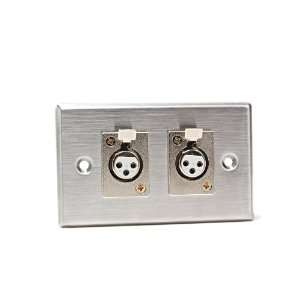  CAD Audio 40 348 Stainless Steel Dual 3 Pin XLR F 