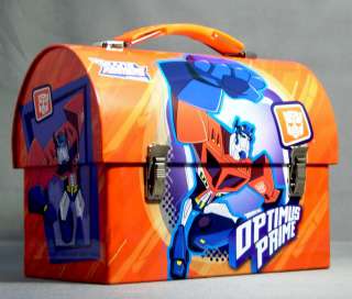 Optimus Prime Tin Dome Lunch Box   Transformers  