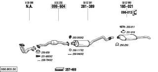 VAUXHALL ASTRA F REAR EXHAUST NEW GM242 GM242W  