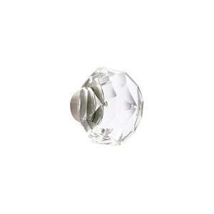 Emtek CK US3 Polished Brass Diamond Crystal (Pair) Half Dummy Knobs 
