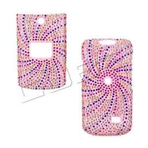  Handmade Swirl Bling Crystal Diamond Stone Pink Protective 
