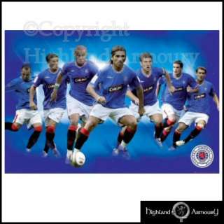 GLASGOW RANGERS FOOTBALL CLUB PLAYERS POSTER 2010 NEW  