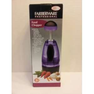Farberware Professional Purple Hand Held Soft Grip Food Chopper 