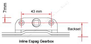Maco Inline Espag Upvc Window Gearbox Lock  