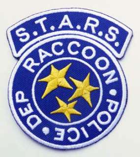 RESIDENT EVIL S.T.A.R.S. Raccoon Police Patch BLUE  