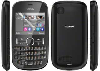 Nokia Asha 201 Qwerty on O2 Pay As You Go Mobile Phone   Graphite inc 