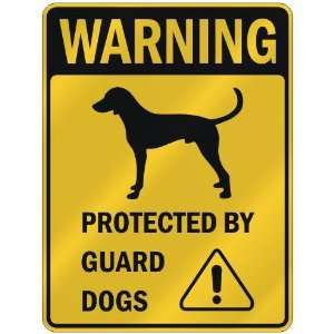 WARNING  ENGLISH FOXHOUND PROTECTED BY GUARD DOGS  PARKING SIGN DOG