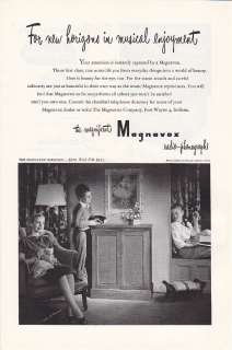 1948 MAGNIFICENT MAGNAVOX RADIO   PHONOGRAPH Vintage Print Ad  
