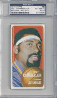 Wilt Chamberlain Autographed Signed 1970 Topps Card PSA/DNA #83109147 