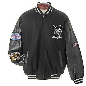 NFL Super Bowl Varsity Jacket by G III Sports   Raiders 