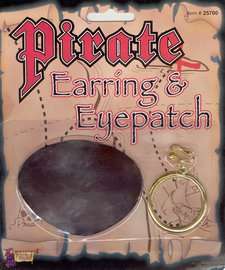 home props decorations pirate accessories eye patch earring