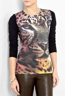 Moschino Cheap & Chic  Cheetah Print T Shirt by Moschino Cheap 