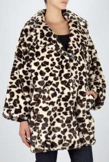 Sonia by Sonia Rykiel  Leopard Faux Fur Coat by Sonia by Sonia Rykiel