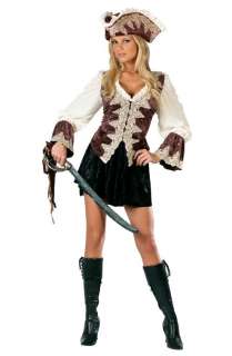 Royal Lady Pirate Adult Costume   Includes dress and hat. Boots and 
