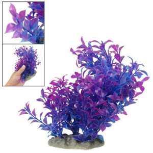  Como Purple Blue Plastic Plants Fish Tank Aquarium 