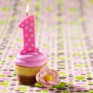 Lets Party By Bakery Crafts Pink 1st Birthday Polka Dot 
