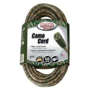  Coleman Cable 02598 12/3 50 Foot Outdoor Camouflage Cord 