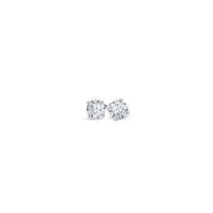  ZALES Diamond Solitaire Stud Earrings in 18K White Gold (H 