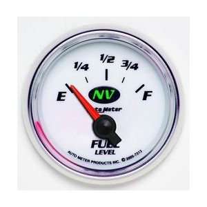 Auto Meter NV Series Analog Gauges Gauge, NV, Fuel Level, Empty/ Full 