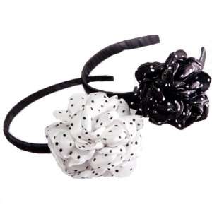  Dots Headbands for Kid Girls and Baby Girls (Black / White) Beauty