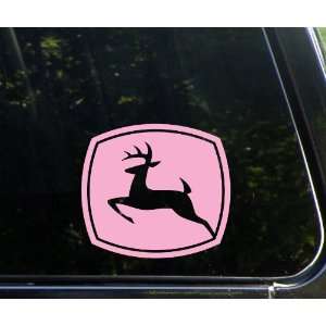 John Deere Pink die cut window decal / sticker   country girl