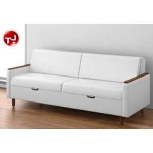 Krug Amelio, Healthcare Lounge Sleeper Sofa with Storage, 78L, Wood 