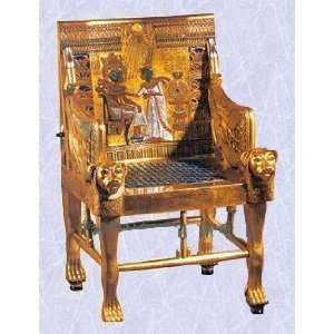 New King Tut Replica Artifact Antique style Egyptian Throne Chair 