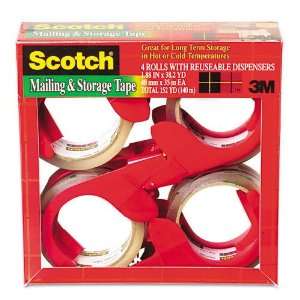 Scotch 1 Core, Heavily Weighted Deluxe Desktop Tape Dispenser - Black