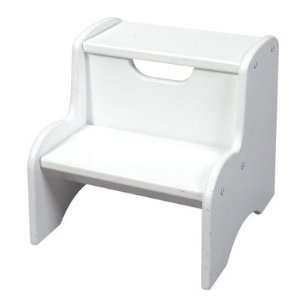  Gift Mark Childrens Two Step Stool, White Baby