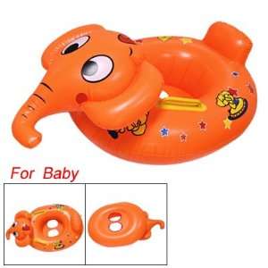   Inflatable Baby Toddler Swimming Pool Ring Orange